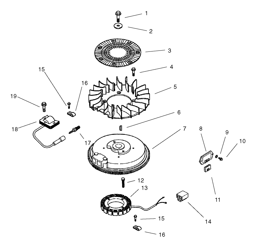 Ignition / Electrical Assembly  Kohler CV 490S-27503