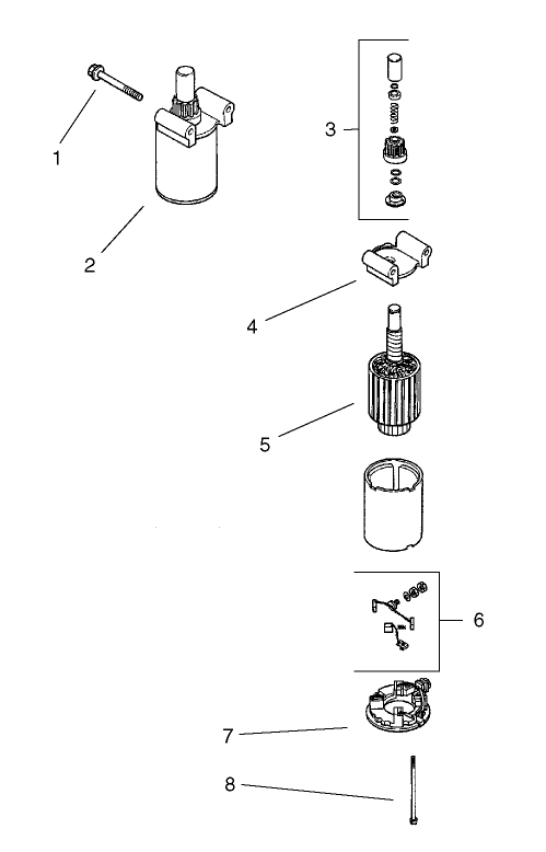 Starting System Assembly  Kohler CV 490S-27503