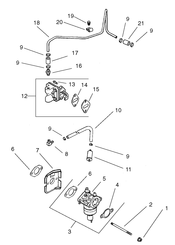 Fuel System Assembly  Kohler CV 490S-27503
