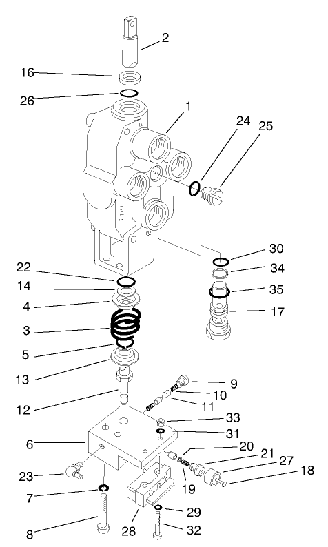 Valve Motoro Spool Assembly No. 63-4800