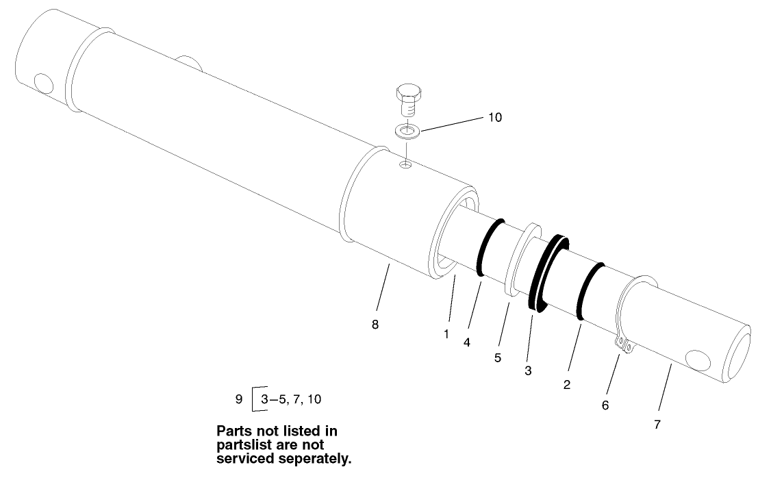 Hydraulic Cylinder Assembly No. 104-5225