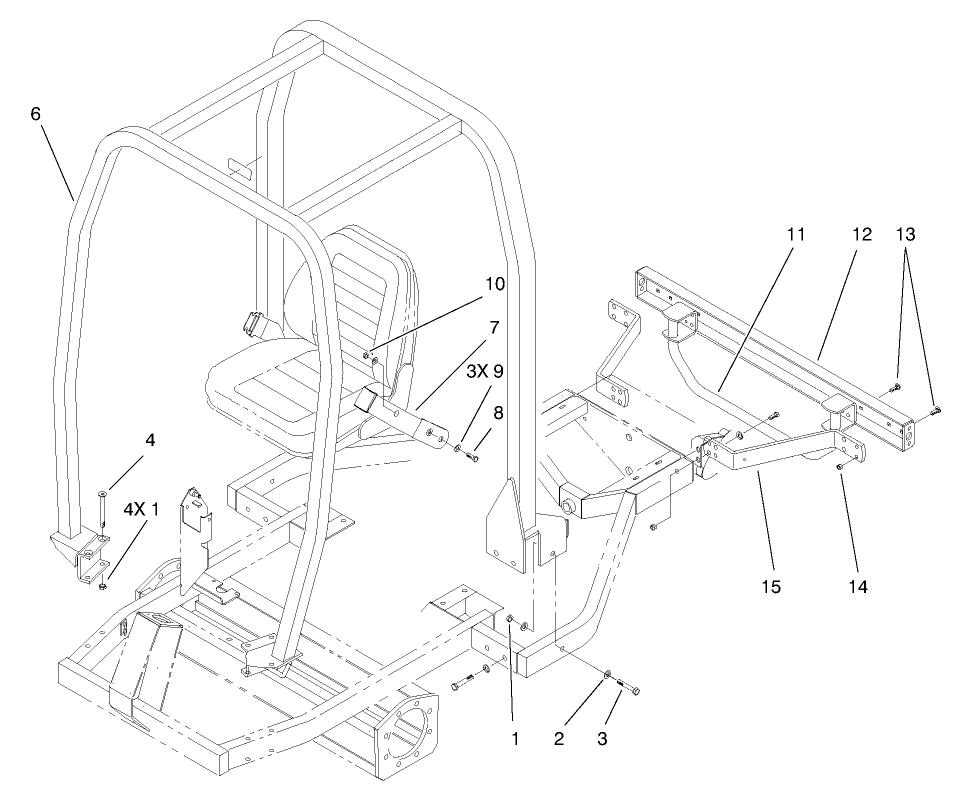 Roll Over Protection System Assembly (only on: 03707)