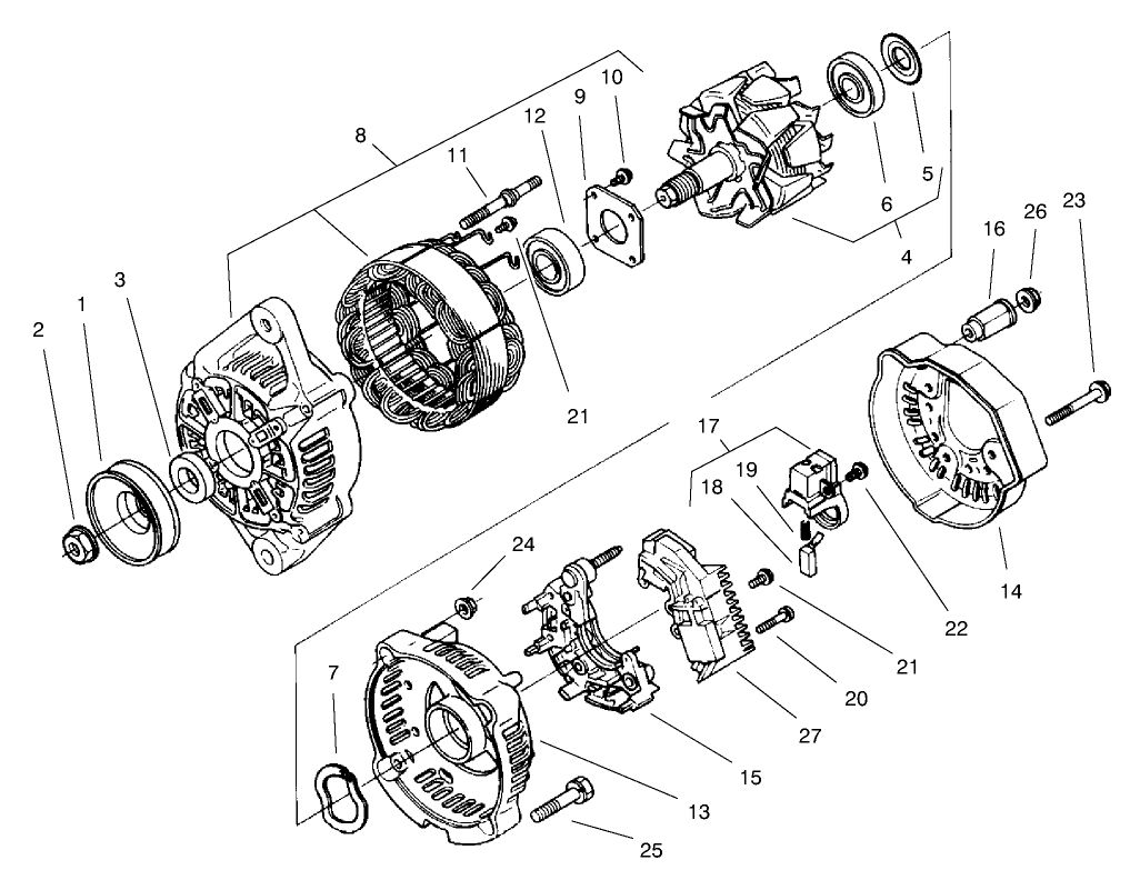 Alternator Assembly No. 98-7693