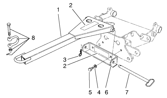SPECIAL TOOLS TOW BAR ASSEMBLY NO. 58-7020