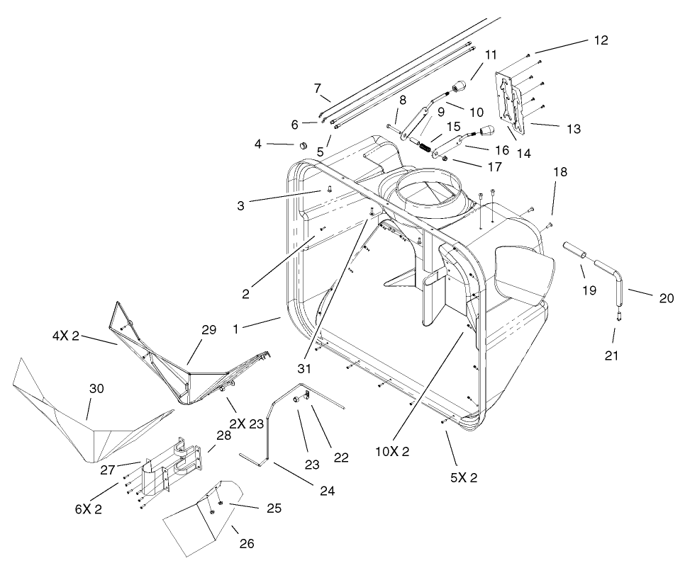 Front Hopper Assembly