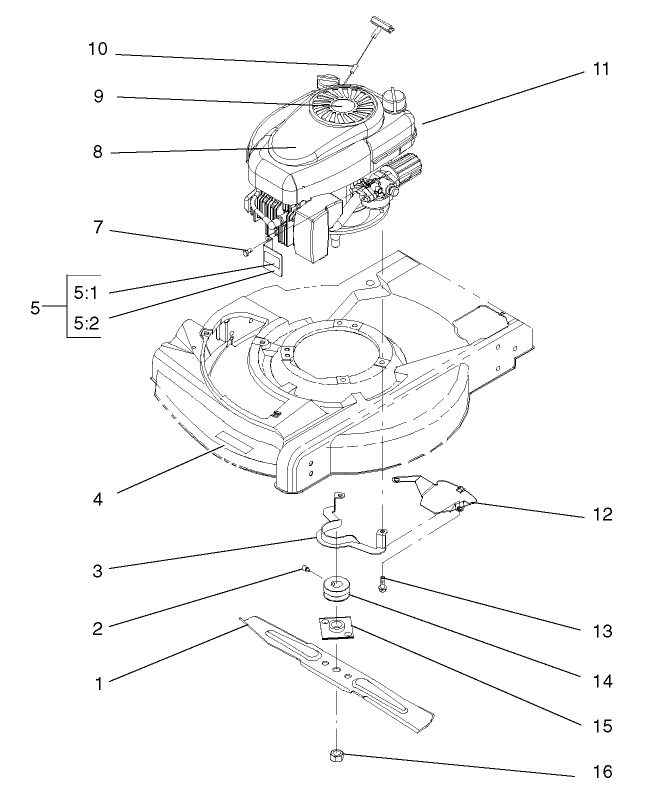 Engine and Blade Assembly