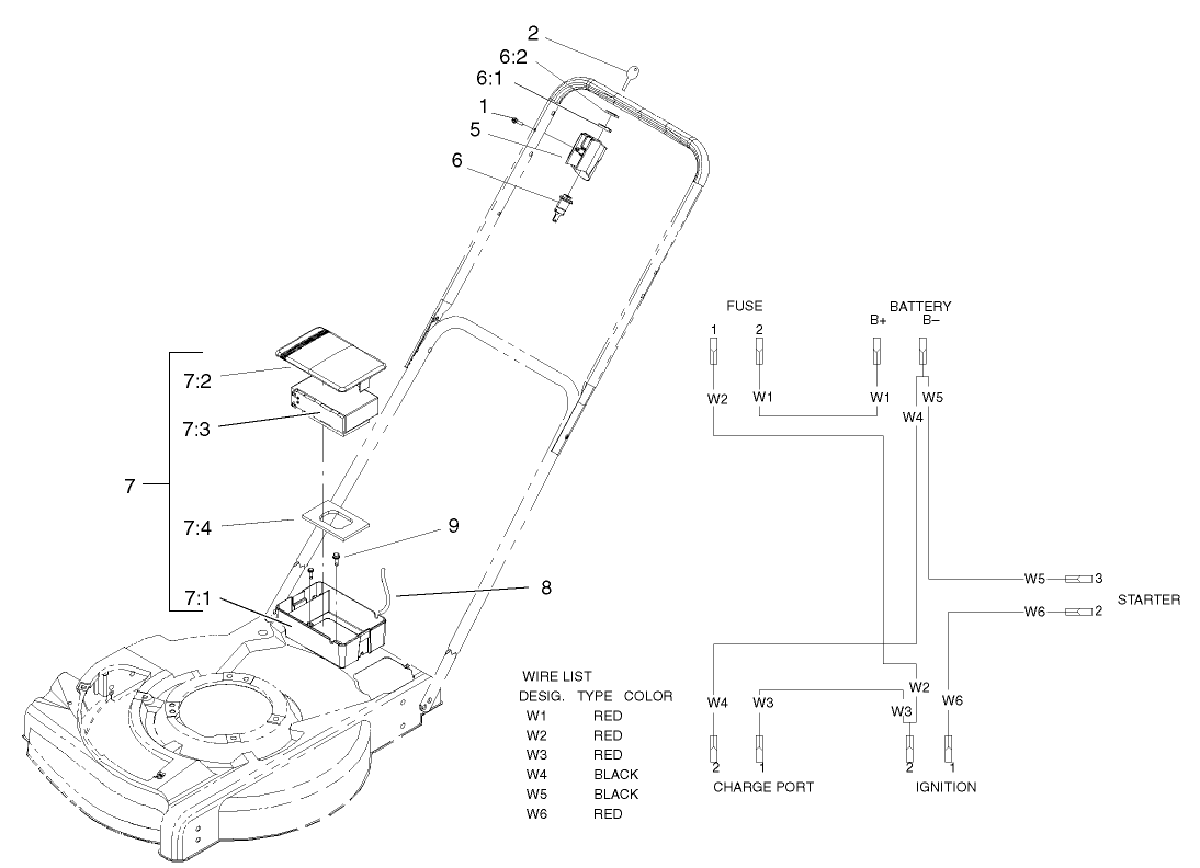 Battery and Harness Assembly