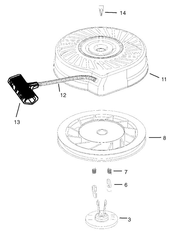 Recoil Starter Assembly No. 590737