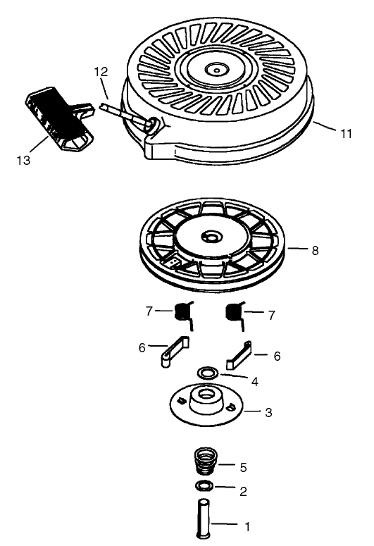 Recoil Starter Assembly No. 590694 (Optional)