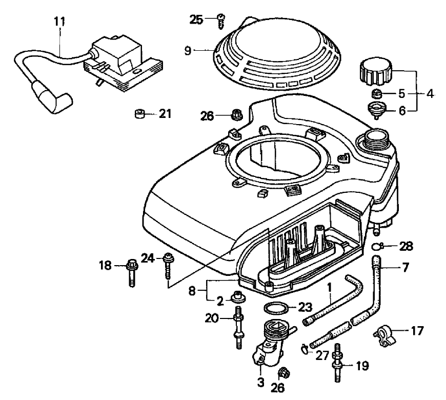 Fan Cover Assembly  Honda GXV160K1 A1