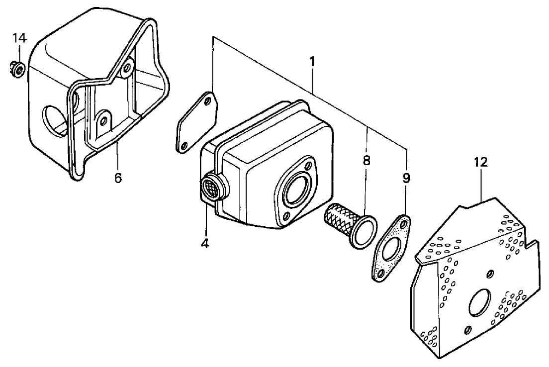 Muffler Assembly  Honda GXV160K1 A1