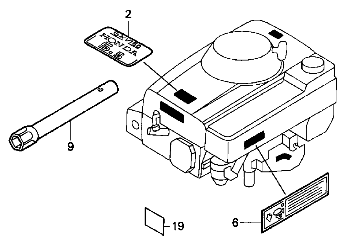 Label Assembly and Gasket Kits  Honda GXV160K1 A1