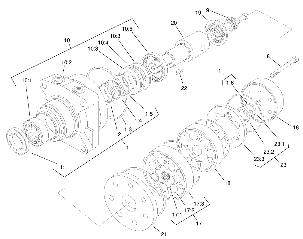 Hydraulic Motor Assembly No. 75-9990