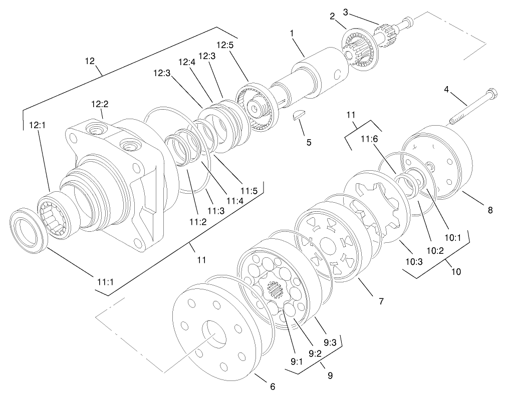 Hydraulic Motor Assembly No. 95-8693