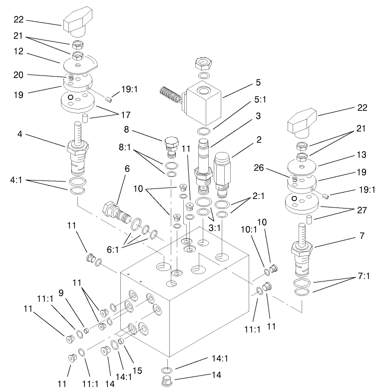 Hydraulic Manifold Assembly No. 104-4841