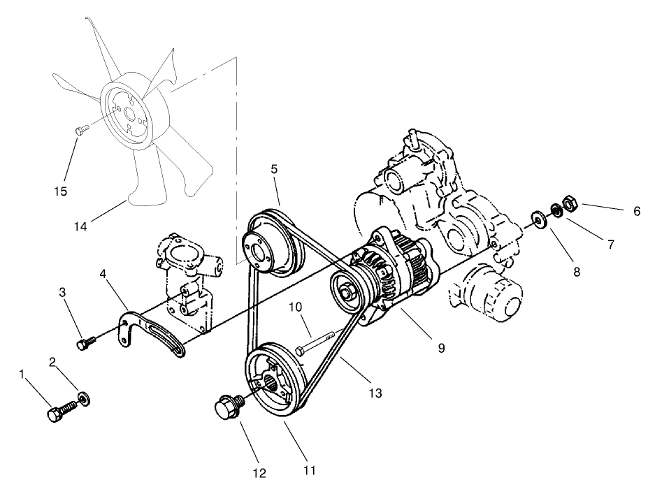 Alternator and Pulley Assembly