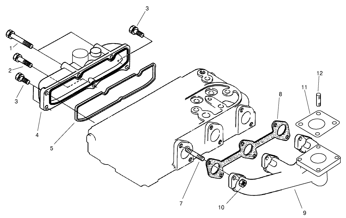 Exhaust Manifold and Gasket Assembly