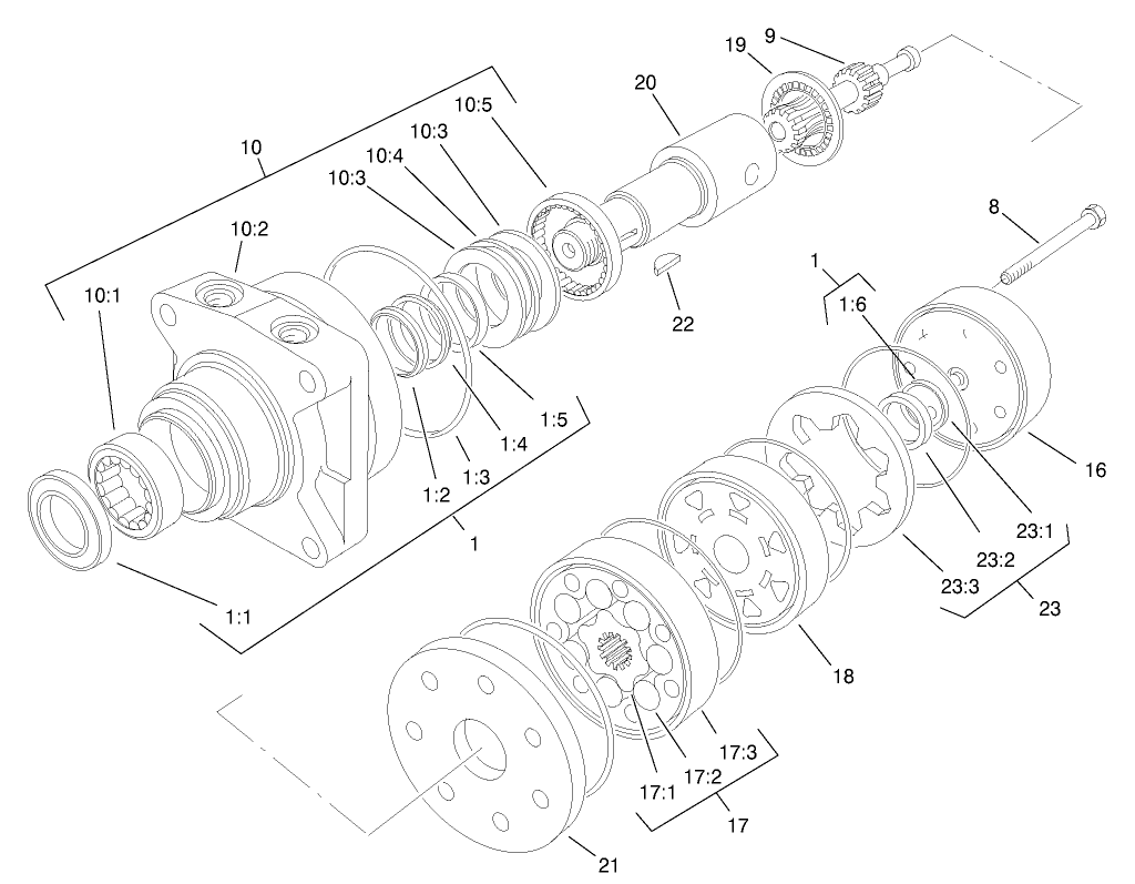 Hydraulic Motor Assembly No. 75-9990