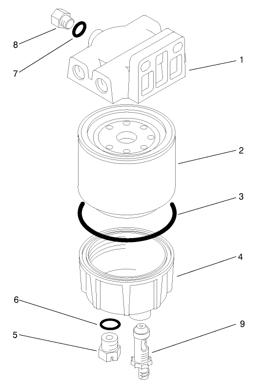 Water / Fuel Filter Assembly No. 98-9305