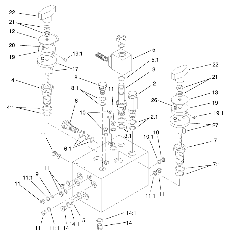 Hydraulic Manifold Assembly No. 104-4841