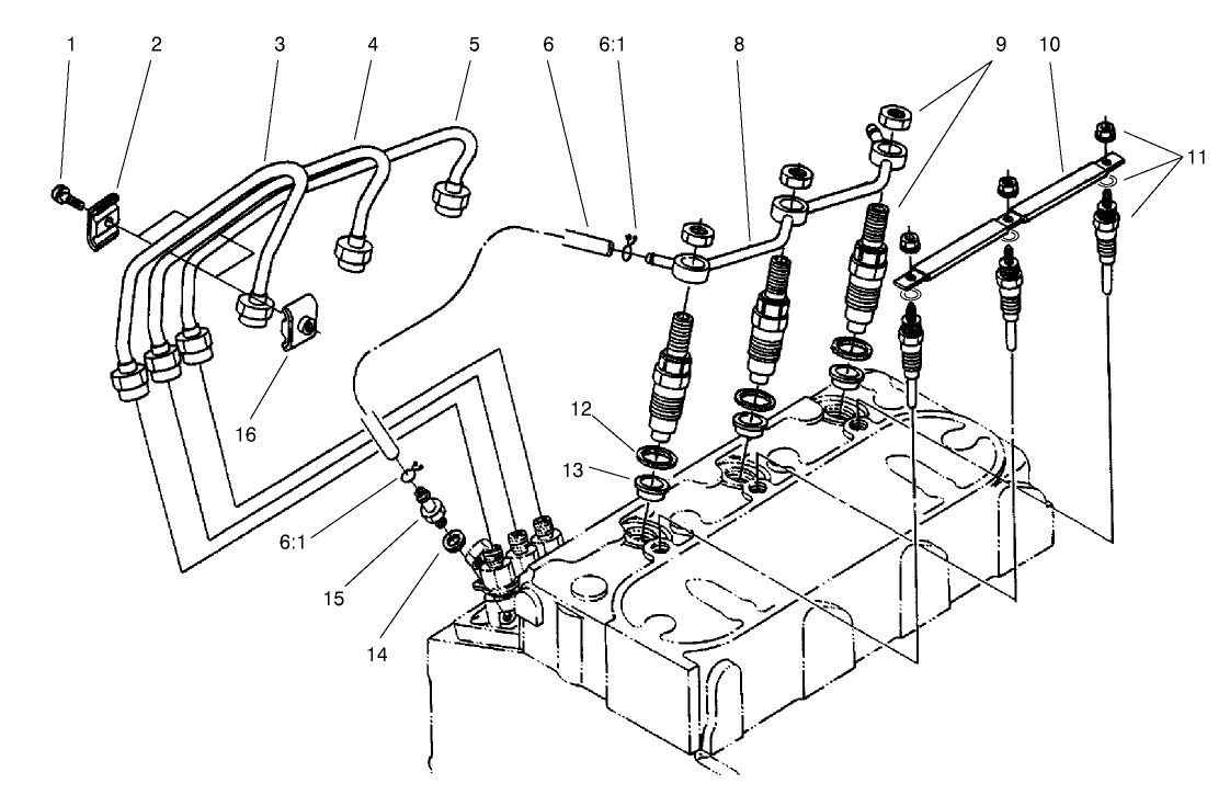 Nozzle Holder and Glow Plug Assembly