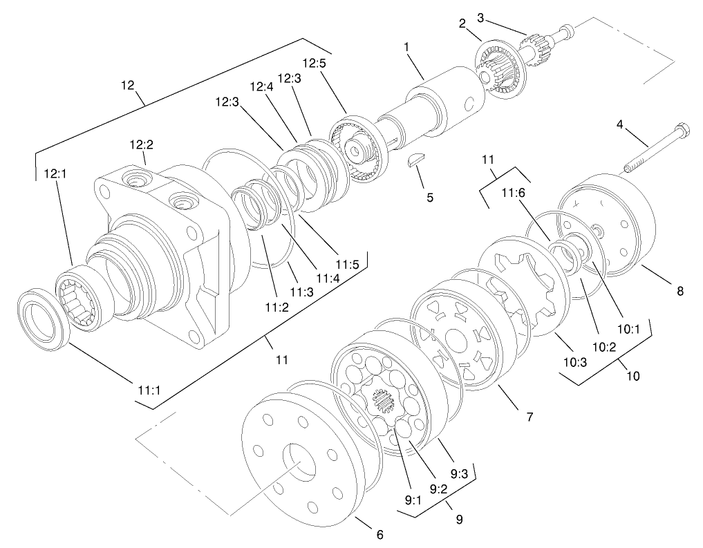 Hydraulic Motor Assembly No. 95-8693