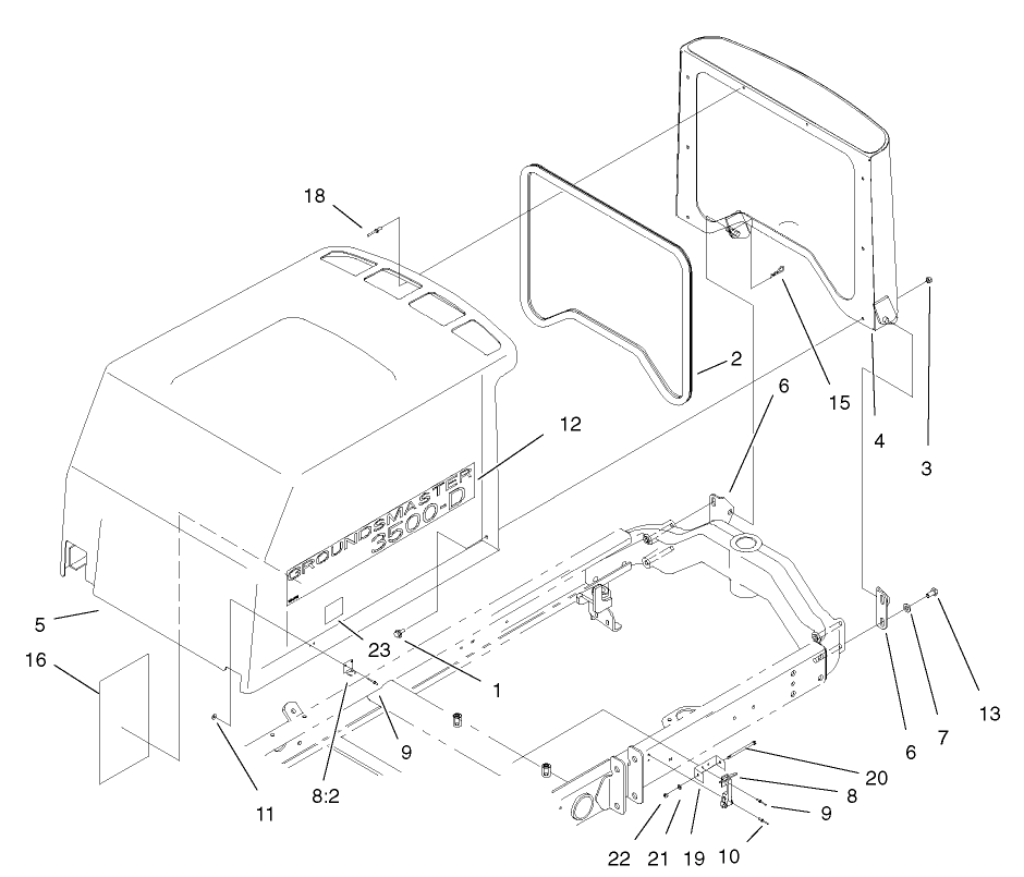 Hood-Screen Assembly