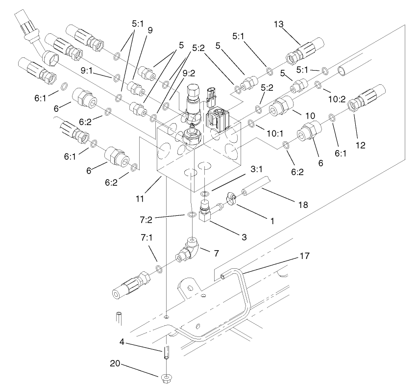 Manifold Block Installation Assembly
