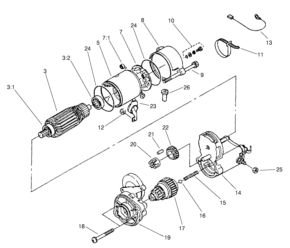 Starter Assembly No. 98-9705