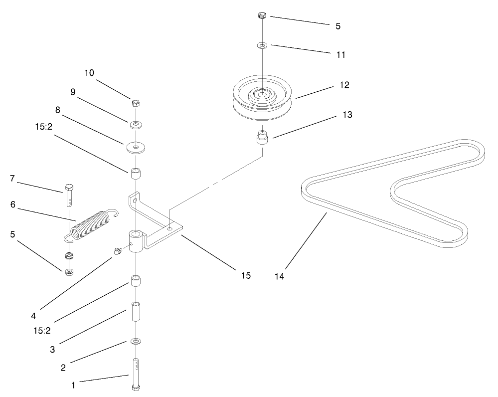 Pump, Idler and Belt Assembly