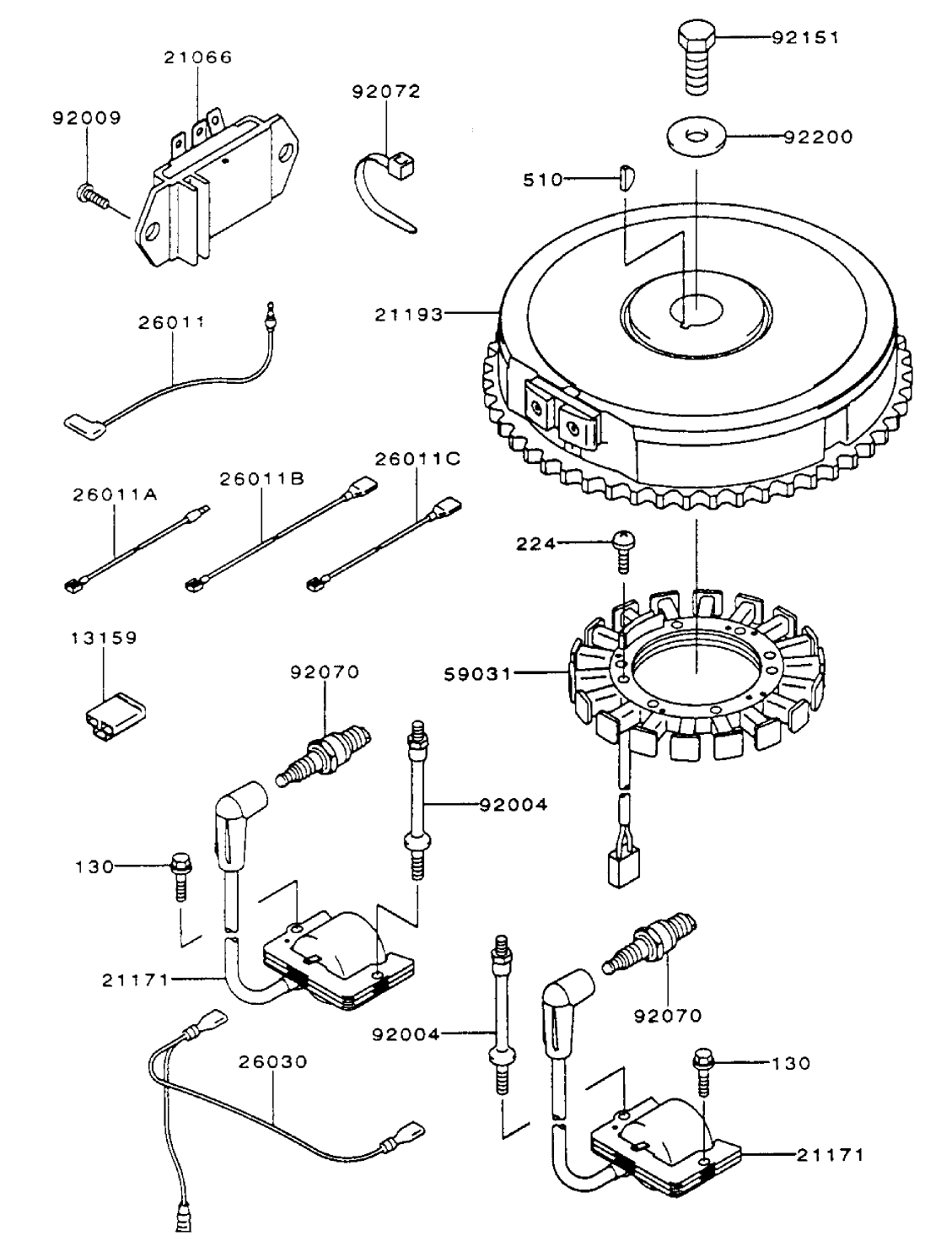 Electric-Equipment Assembly Kawasaki FH500V-ES10