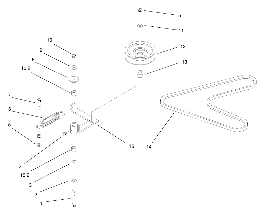 Pump, Idler and Belt Assembly