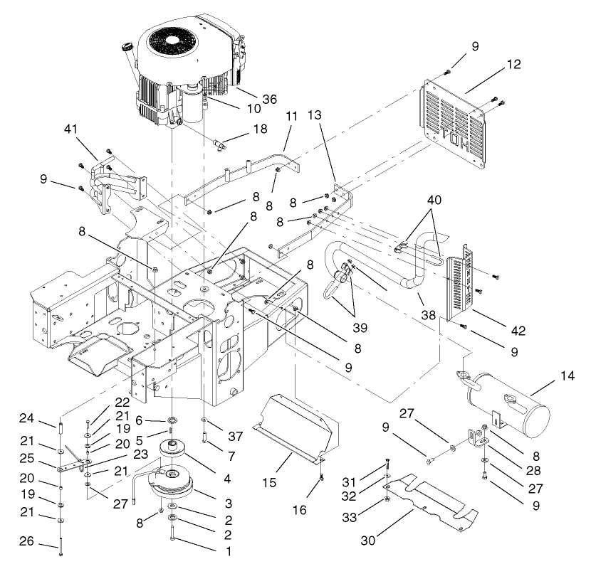 Engine and Clutch Assembly