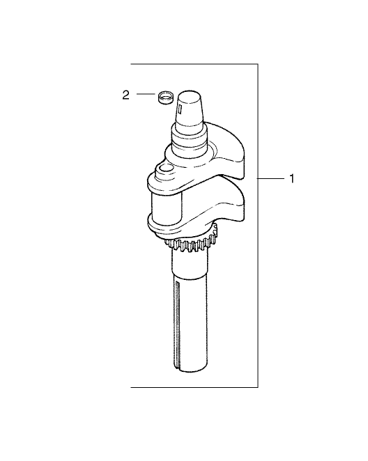 Group 1-Crankshaft Assembly Kohler CV20S-PS65585