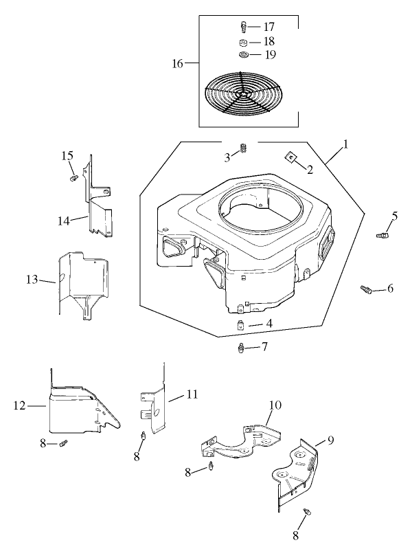 Group 6-Blower Housing Assembly Kohler CV20S-PS65585