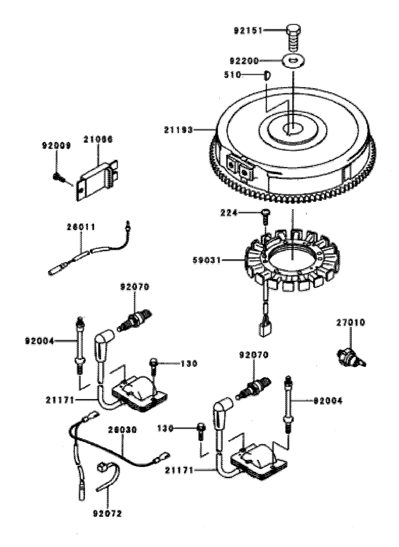 Electric-Equipment Assembly Kawasaki FH601V-CS06