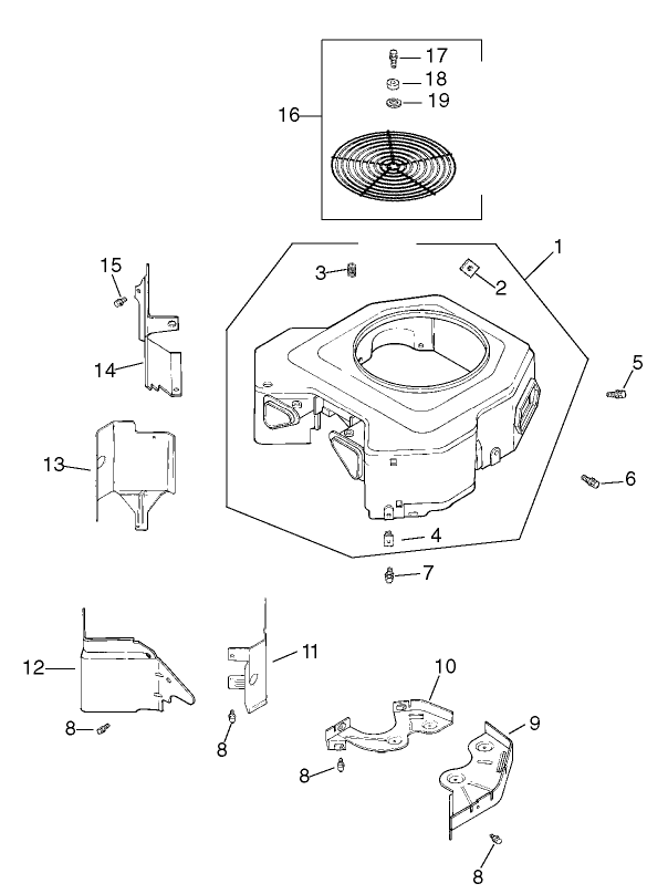 Group 6-Blower Housing Assembly Kohler CV23S PS75560