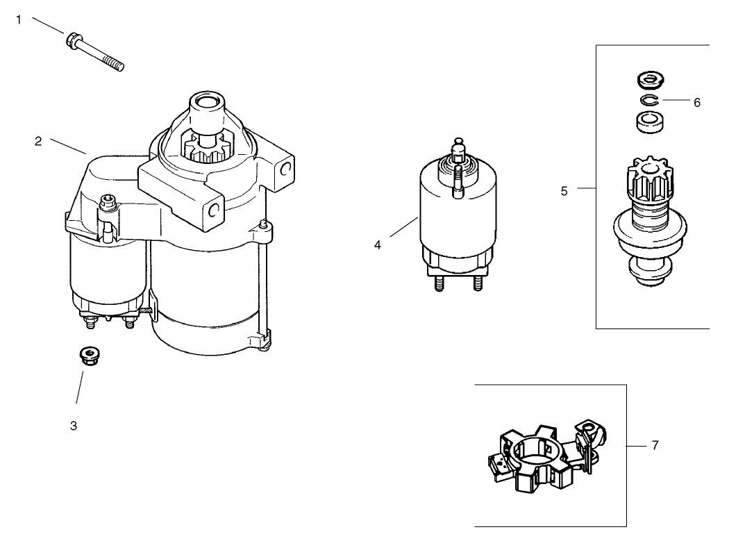 Group 7-Starter Assembly Kohler CV23S PS75560