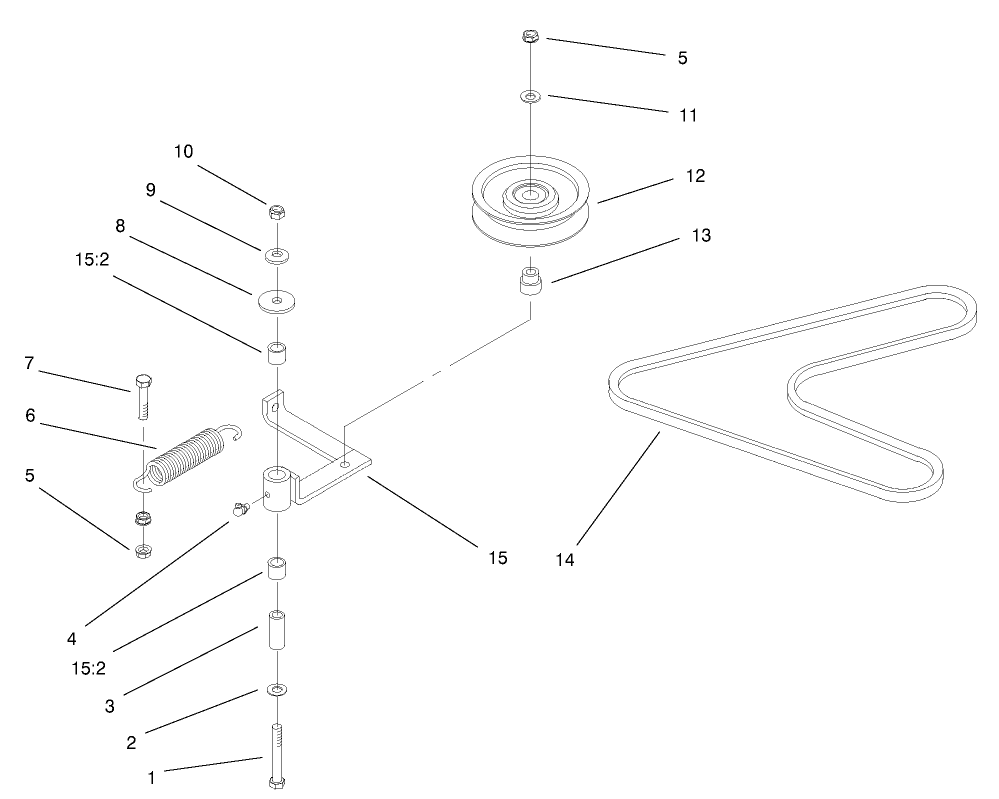 Pump, Idler and Belt Assembly