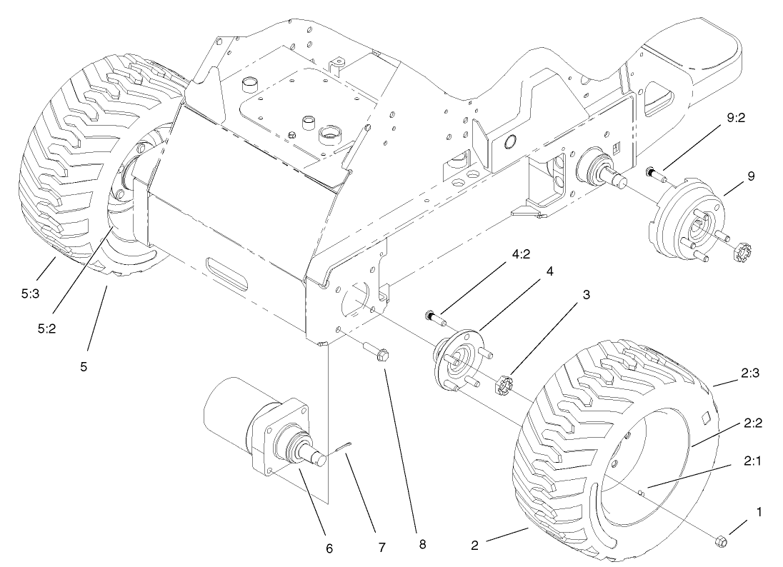 Wheel and Motor Assembly