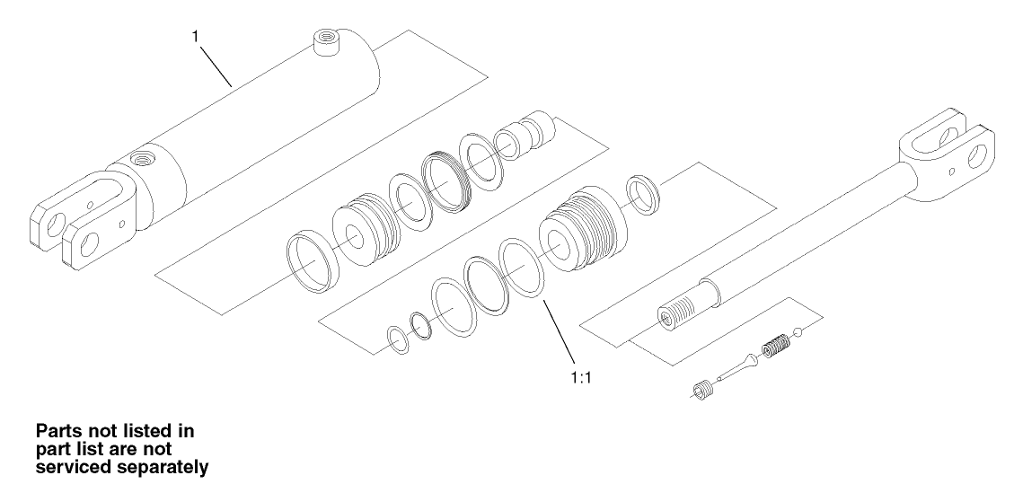 Hydraulic Cylinder Assembly No. 100-4163