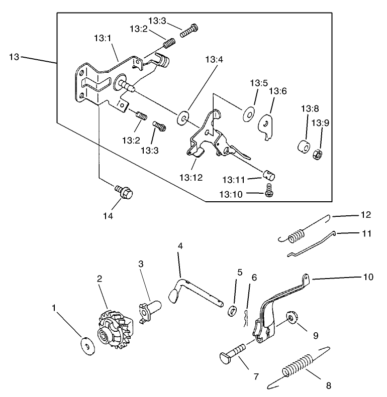 Governor Assembly Kawasaki FE120D-CS02