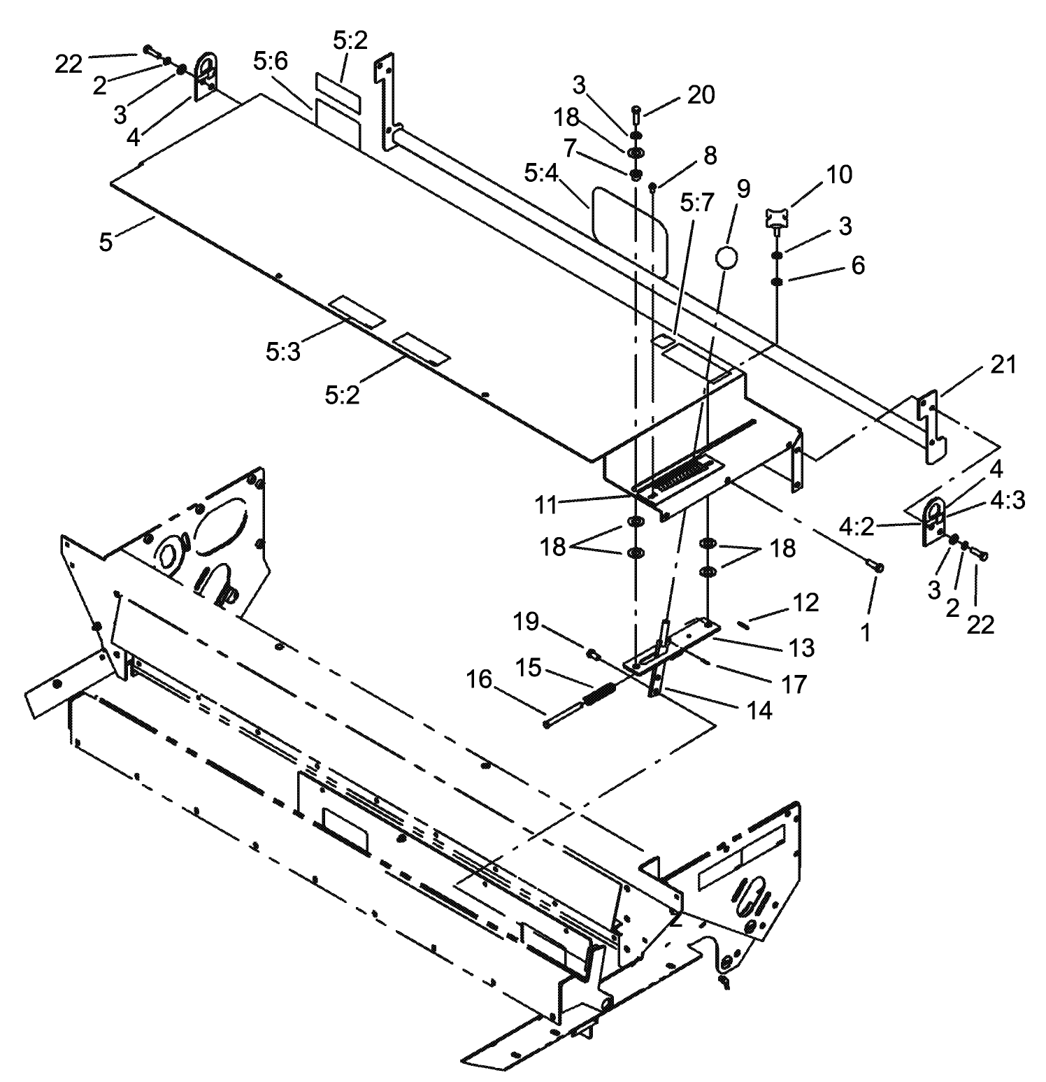 Gate Slide and Brush Guard Assembly