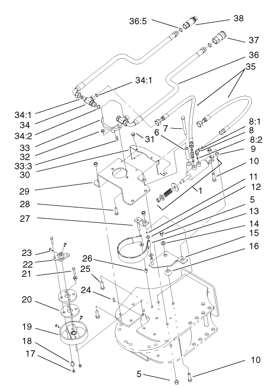 Hydraulic Motor and Brake Assembly