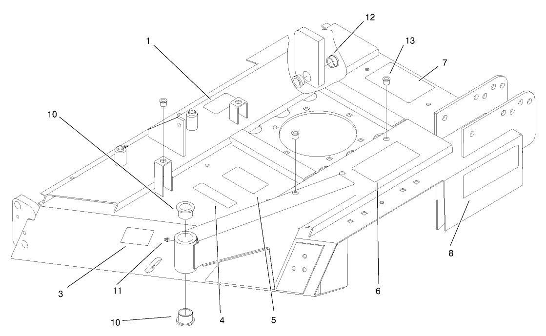 Left Hand Deck Wing Assembly No. 105-9578