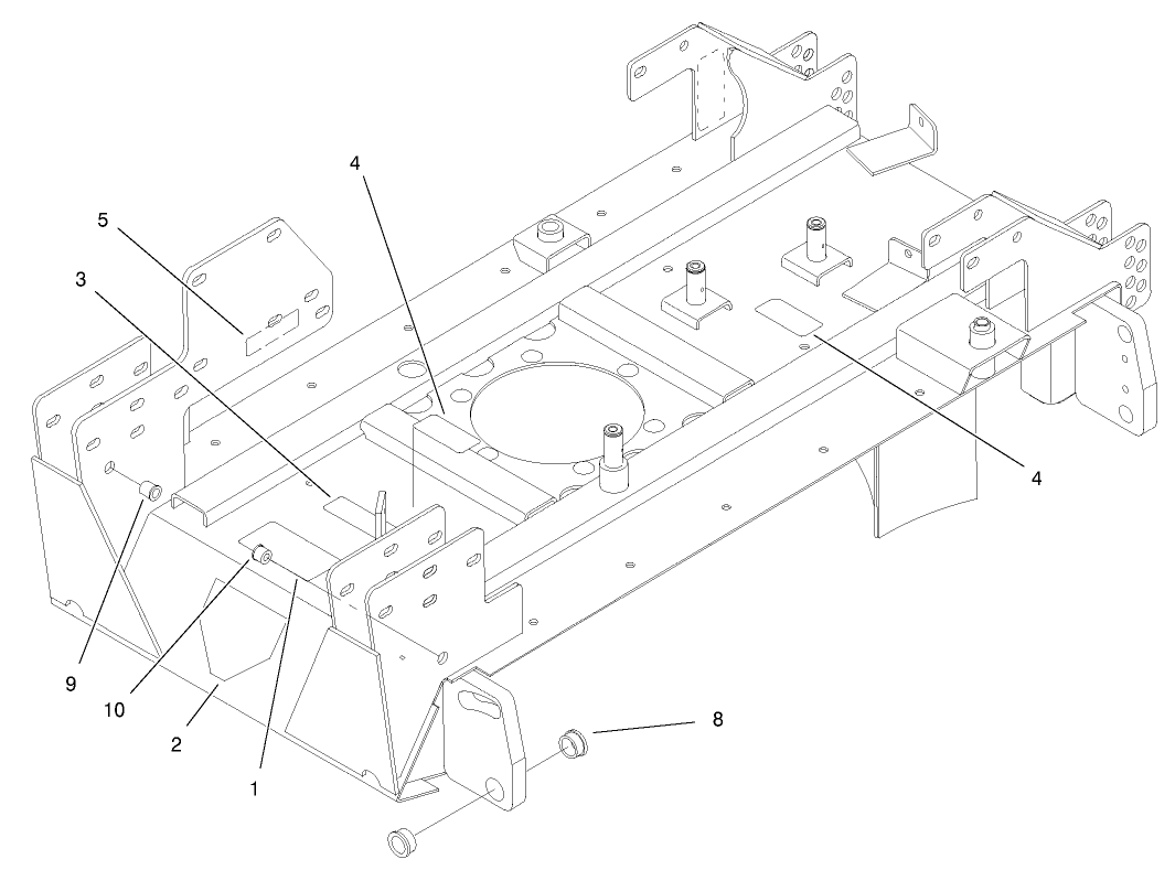 Center Deck Assembly No. 105-9580