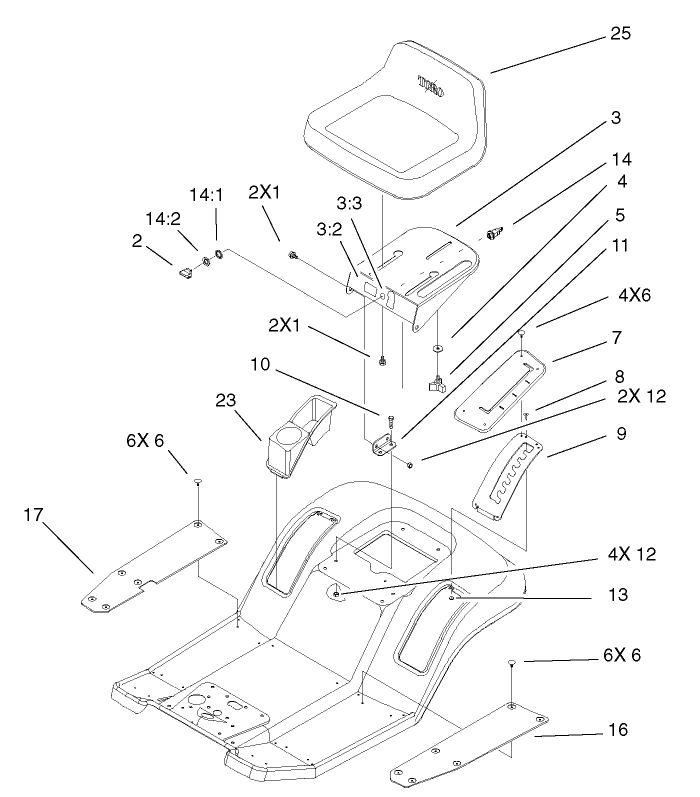 Rear Body and Seat Assembly