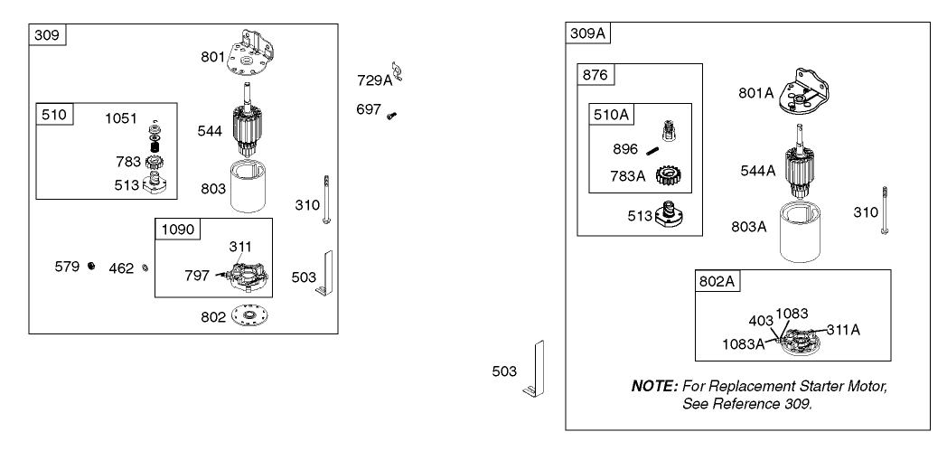 Starter Assembly  Briggs and Stratton 31F777-0123-E1