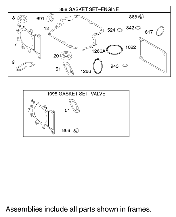 Gasket Assembly  Briggs and Stratton 31F777-0123-E1
