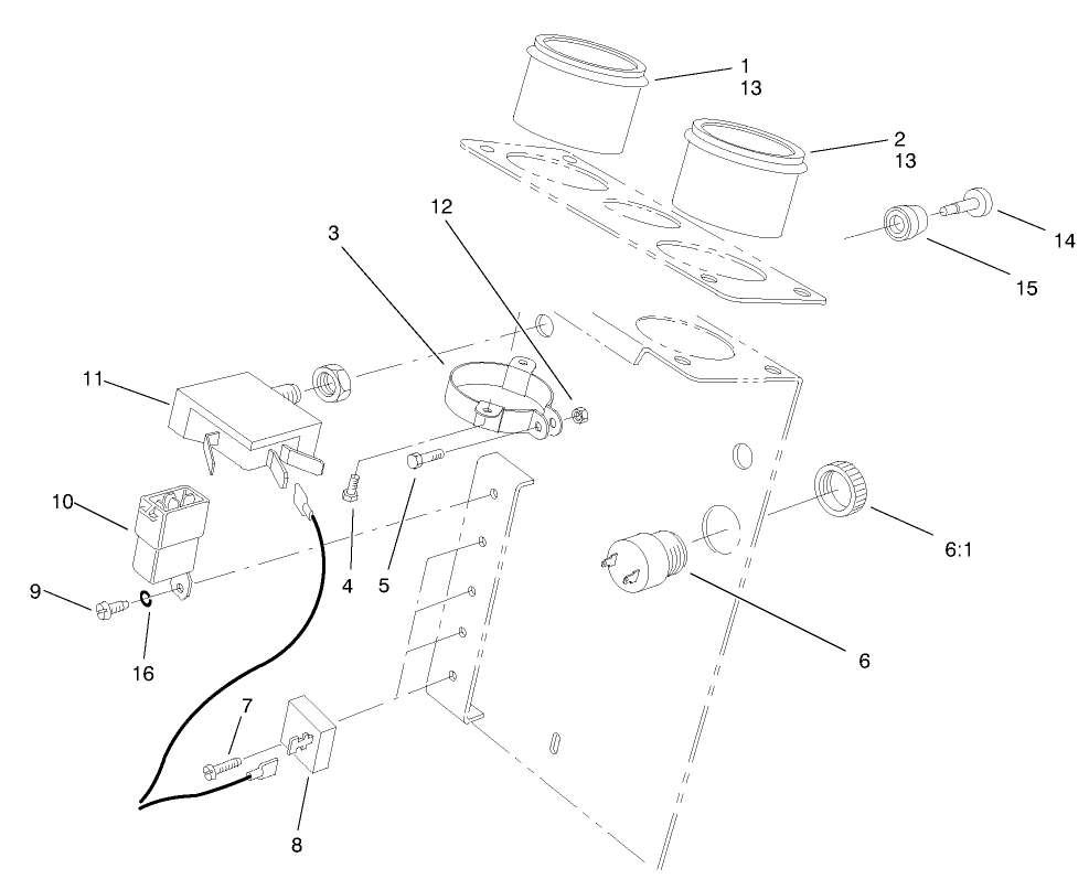 Steering Tower Electrical Assembly